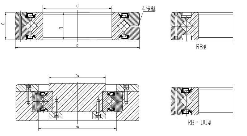 RB标准型交叉滚子轴承