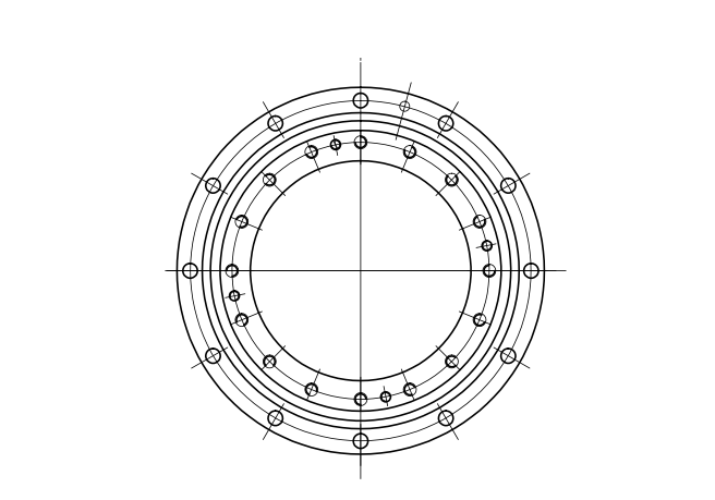 谐波减速器用轴承SHG(SHF)型结构尺寸