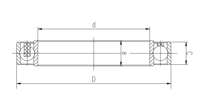 谐波减速器用柔性轴承PRC结构尺寸