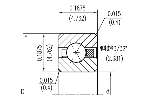 等截面薄壁轴承（四点接触球类型）